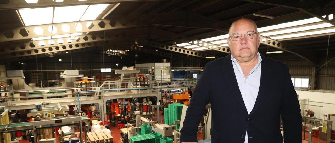 Jorge García Vicent, en las instalaciones de la empresa García Ballester, en Burriana.