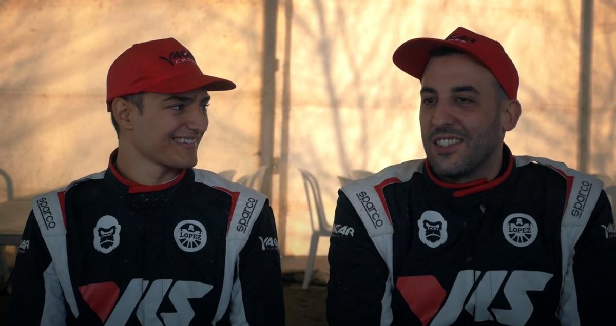 Pablo López compartió vehículo con Álex Palou el pasado diciembre en Arteixo.