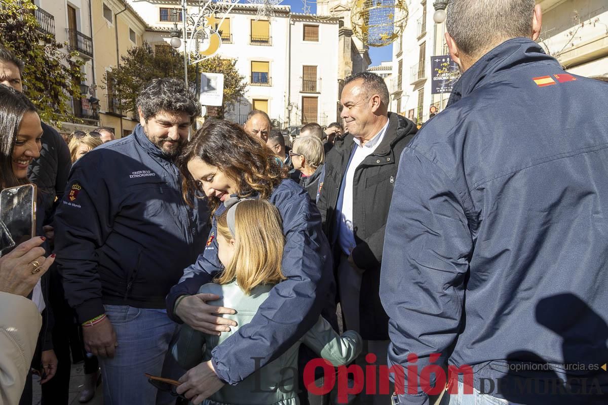 Así ha sido la visita de Isabel Díaz Ayuso a Caravaca de la Cruz