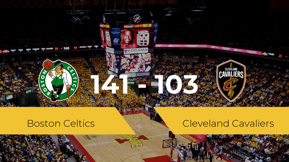 Boston Celtics se hace con la victoria contra Cleveland Cavaliers por 141-103