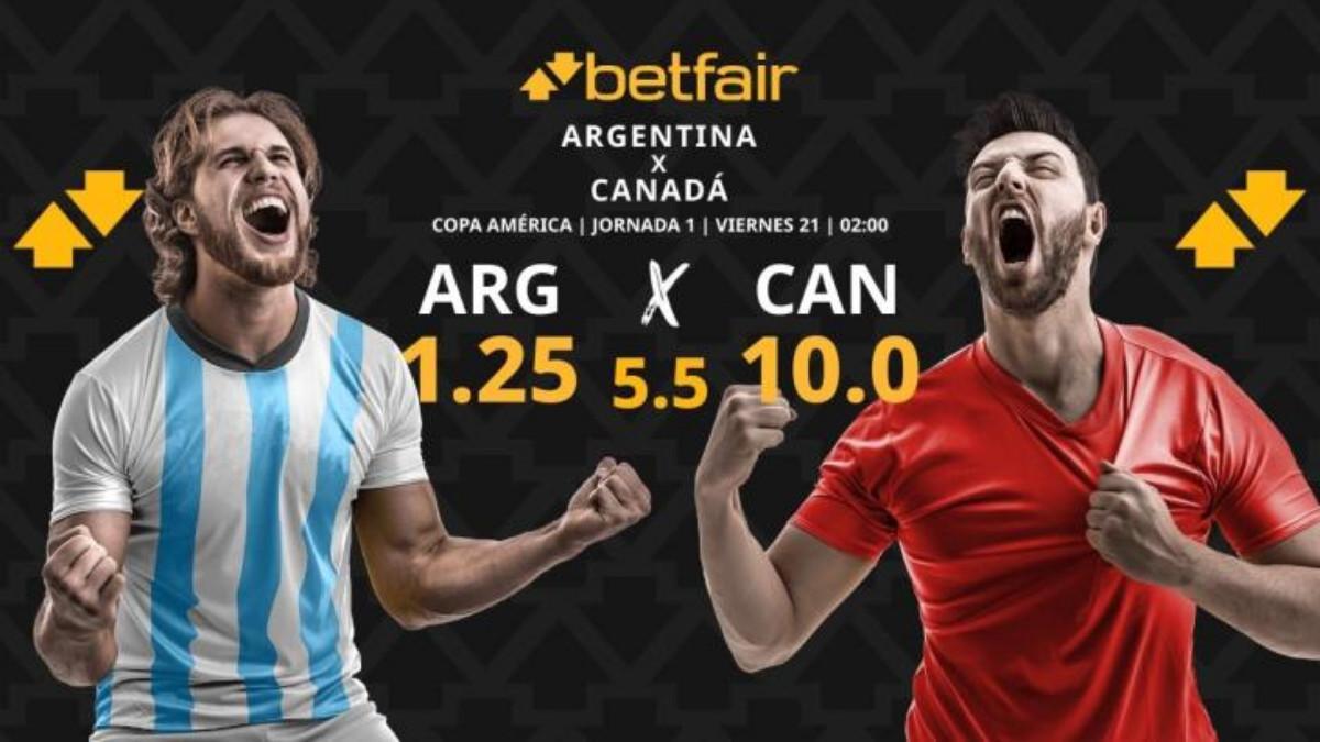 Argentina vs. Canadá: horario, TV, estadísticas, clasificación y pronósticos Copa América