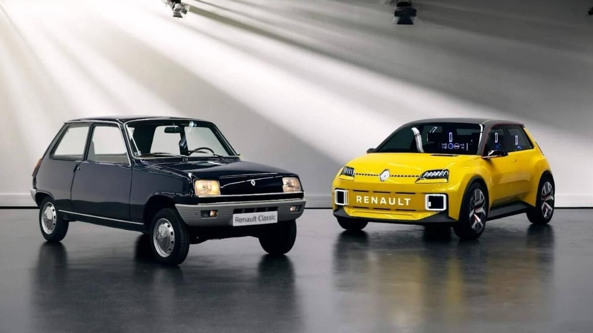 L'antic Renault R5 i la nova versió elèctrica