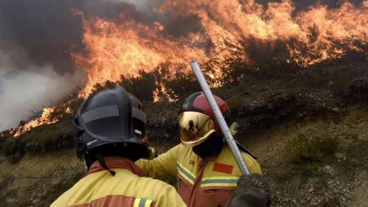 Incendio en Asturias.