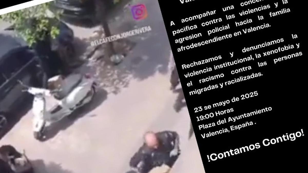 Parte de la imagen del cartel que anuncia la protesta de hoy.