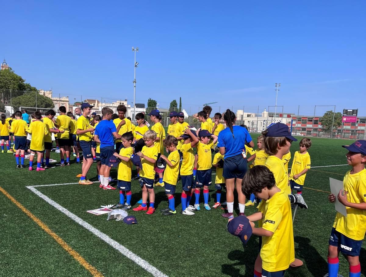 Acto de clausura del Barça Academy SPORT en Barcelona