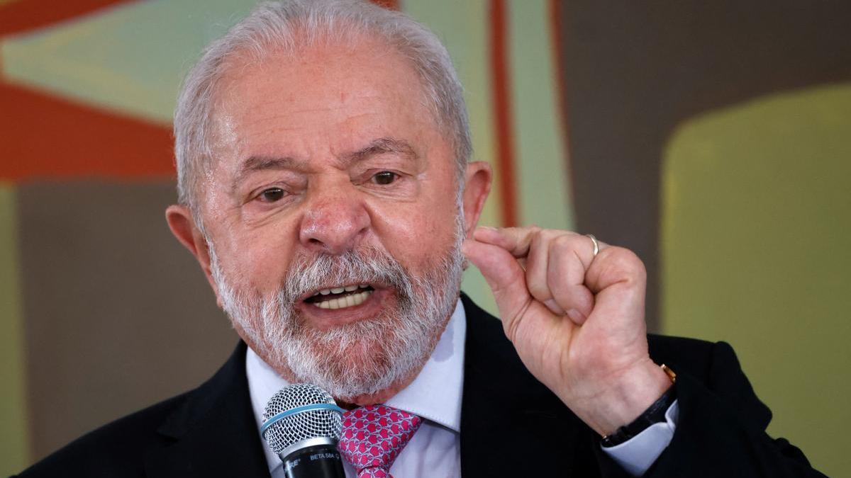 El presidente de Brasil, Luis Inácio Lula da Silva, durante una intervención en el palacio presidencial este jueves.