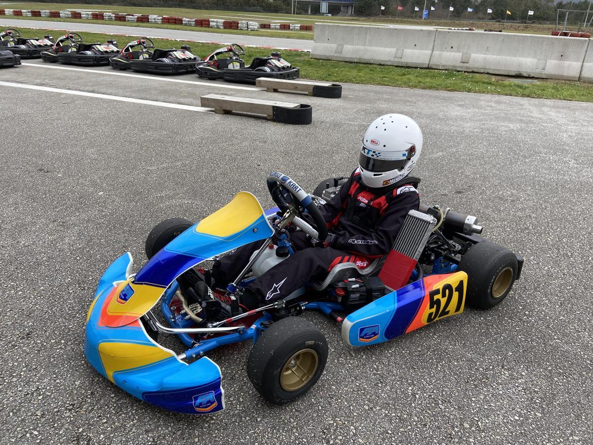 Alejandro Mendez Mendez en el Kartódromo de Tapia.