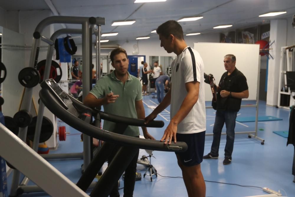 El jugador del Málaga CF Daniel González.