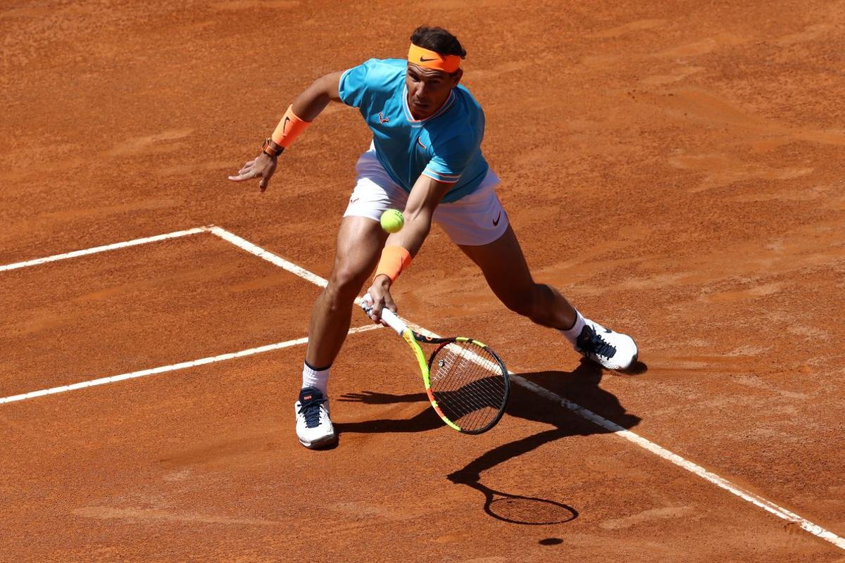 Tennis - ATP 1000 - Italian Open - Foro Italico, Rome, Italy - May 16, 2019   Spain’s Rafael Nadal in action during his second round match against France’s Jeremy Chardy   REUTERS/Matteo Ciambelli
