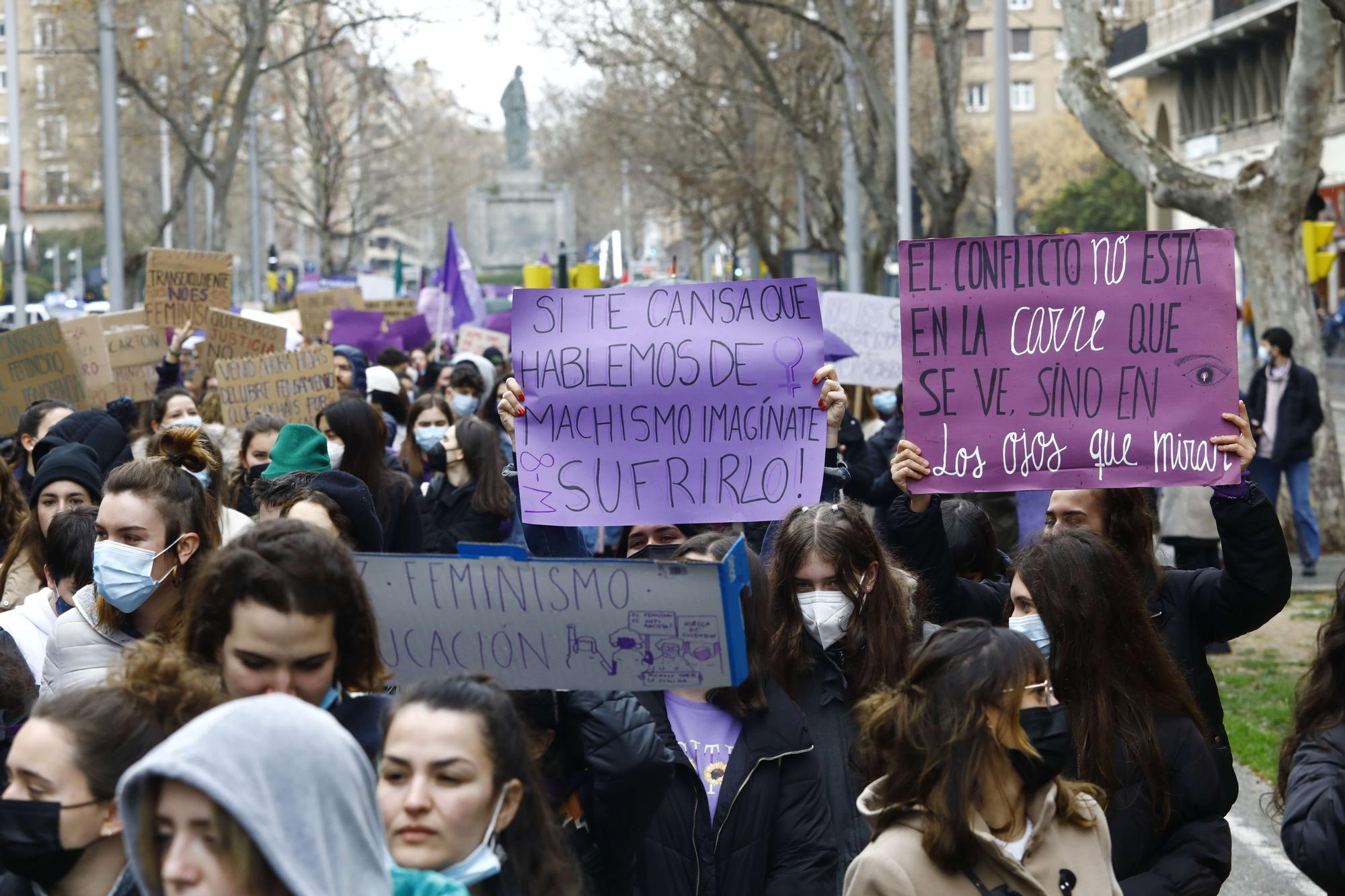 Manifestación estudiantil 8-M 2022