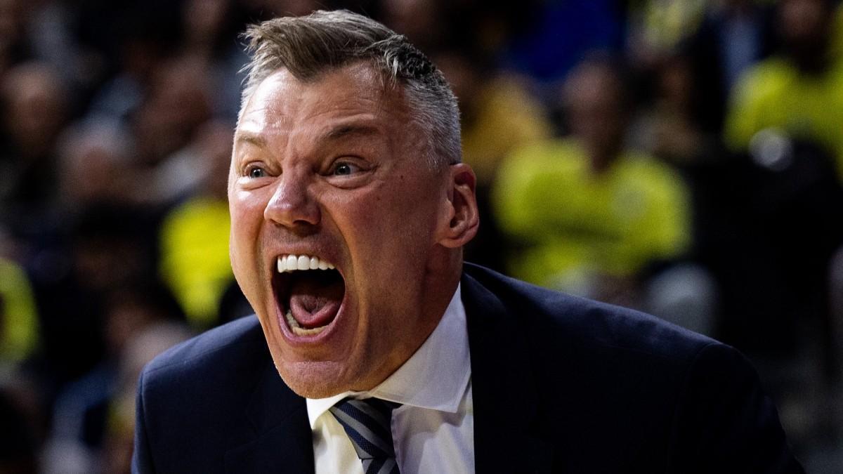 Sarunas Jasikevicius, durante el Fenerbahçe - Barça