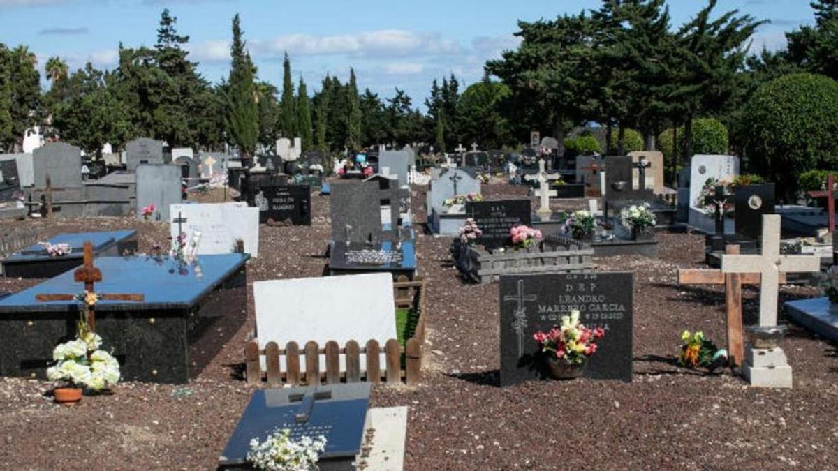 Un cementerio en Canarias en una imagen de archivo.