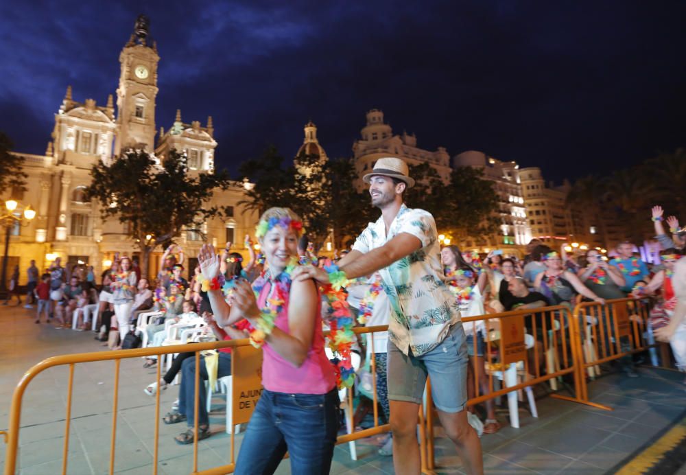 Cine Karaoke en la plaza del Ayuntamiento