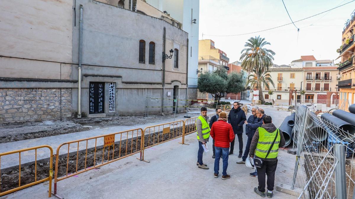 Ampliación de la excavaciones en el entorno de Santa Ana en Elda.