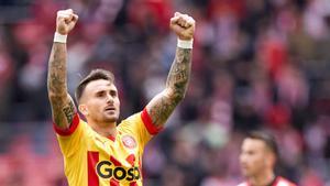 Aleix García, en una imagen de esta temporada con el Girona