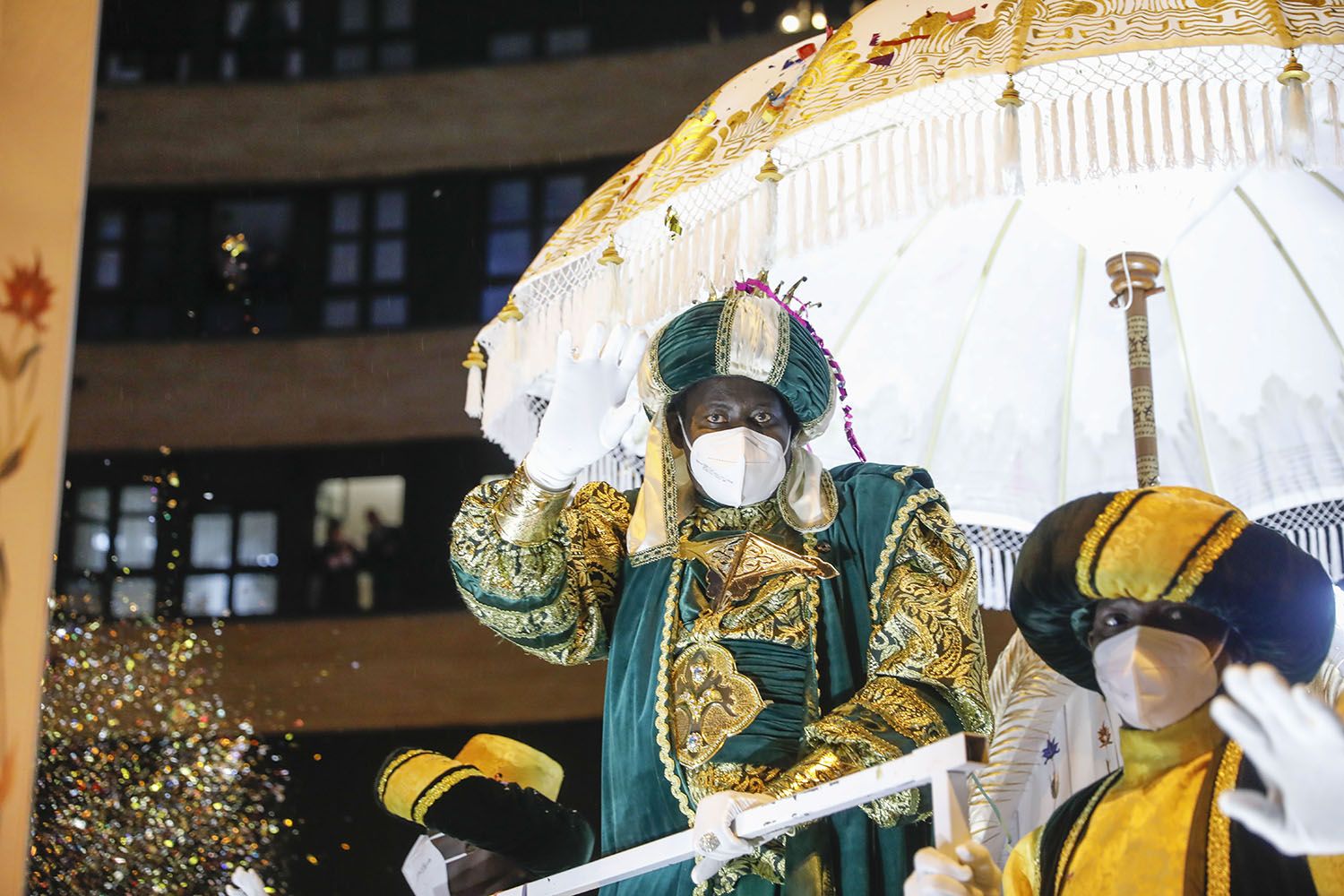 La cabalgata de los Reyes Magos en Gijón