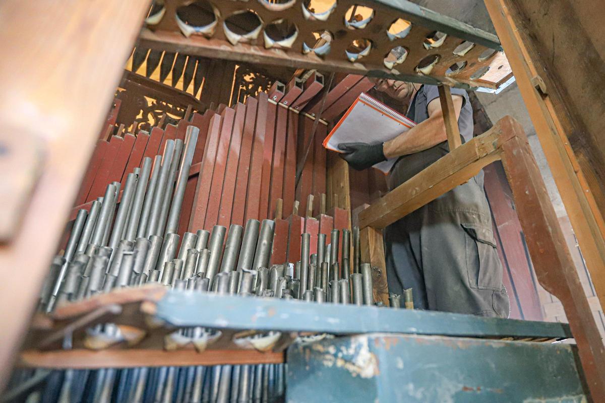 Inventario en el desmontaje del órgano