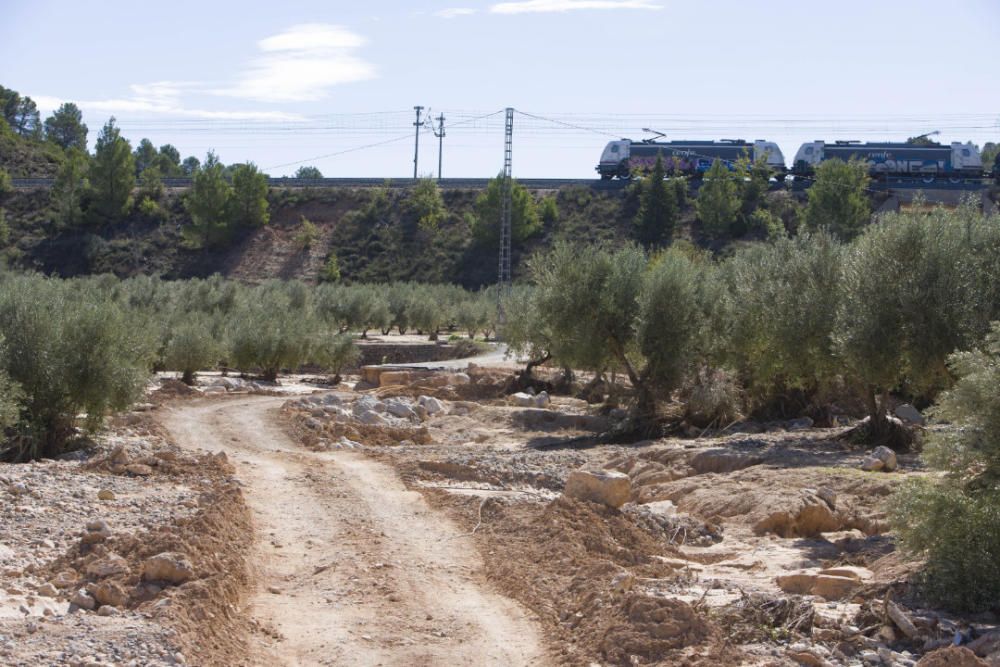 Abren el tramo afectado por las lluvias en la Font de la Figuera