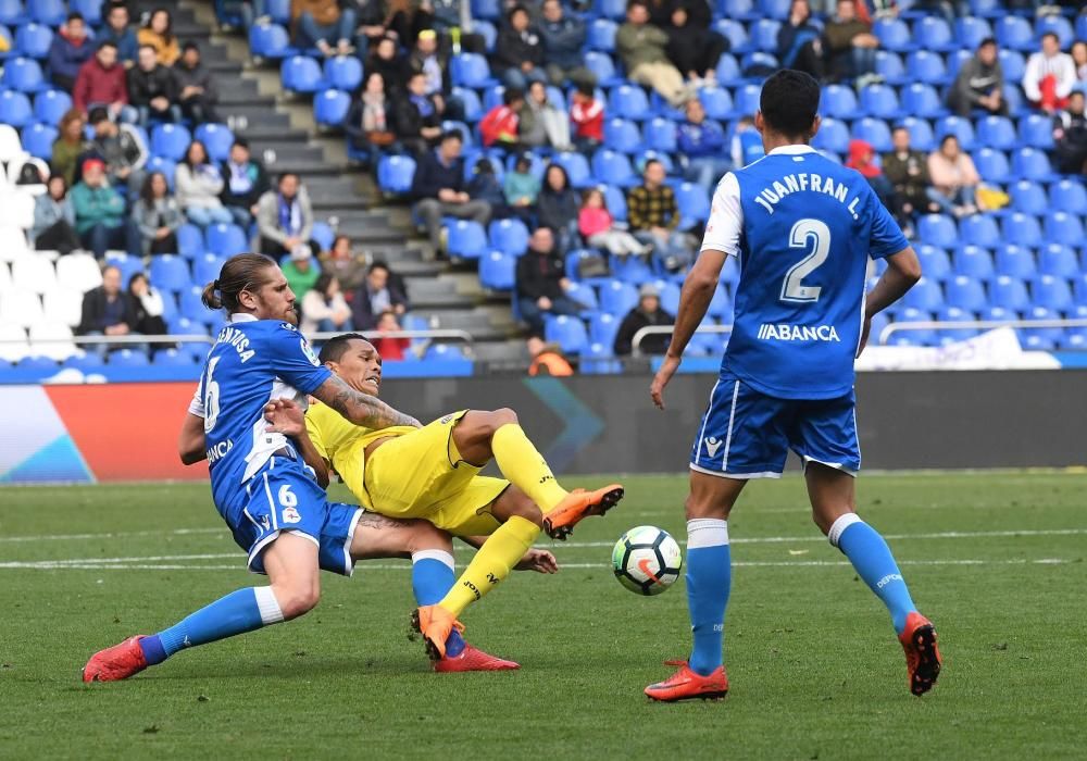 El Dépor cae ante el Villarreal en Riazor