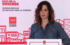 Ayuso anuncia nuevas medidas para la compra y el alquiler de viviendas en Madrid