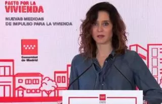 Ayuso reta a Sánchez y anuncia nuevas medidas para mejorar la accesibilidad a la vivienda