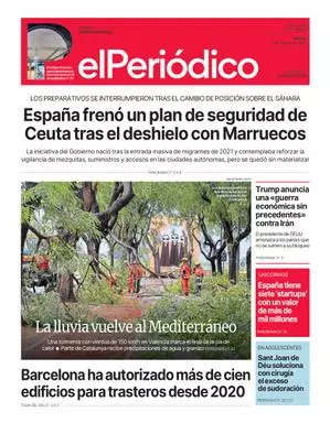 La portada de EL PERIÓDICO del 21 de agosto de 2026