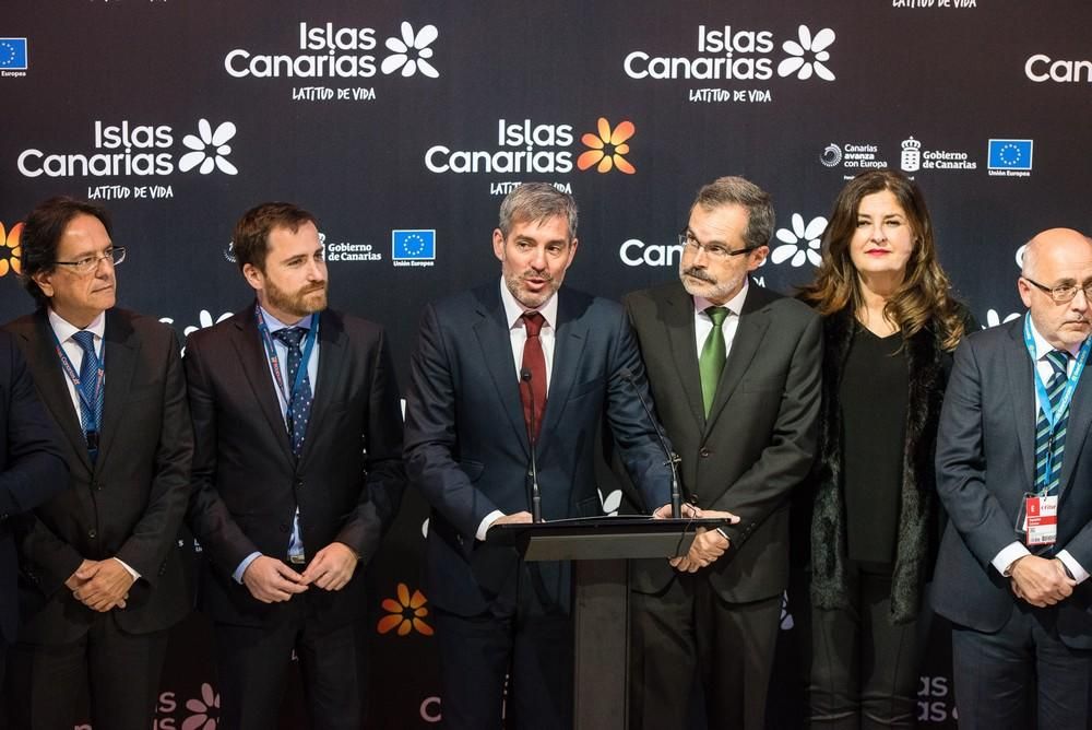 Inauguración del Pabellón de Canarias en la Feria Internacional de Turismo FITUR 2019.
