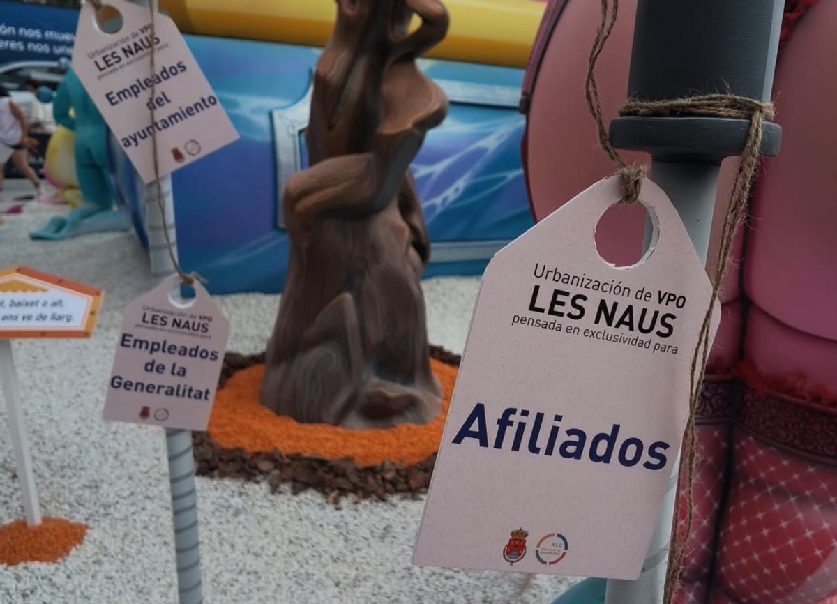 Un detalle de una escena dedicada a Les Naus