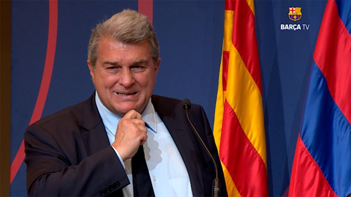 De la emoción a la rabia: así reaccionó Laporta al hablar de los valores del Barça y las acusaciones por el 'caso Negreira'