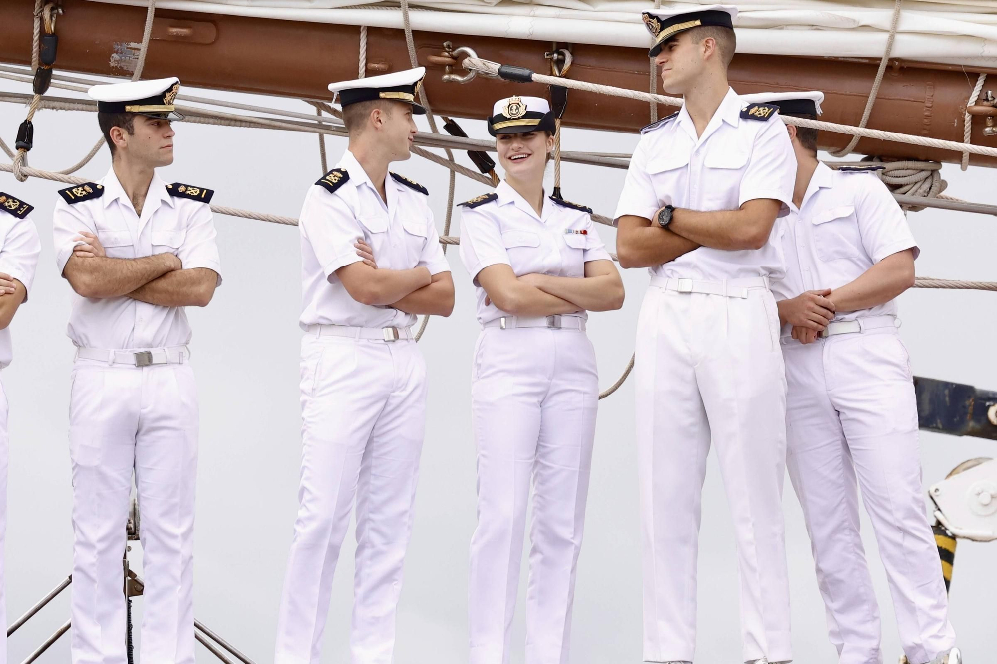 En IMÁGENES: Así fue la despedida de Leonor y "Elcano" del Musel