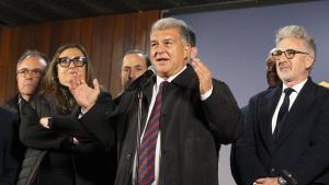 Laporta ataca Font al presentar els seus nous directius: «El Barça no es mereix un candidat així»