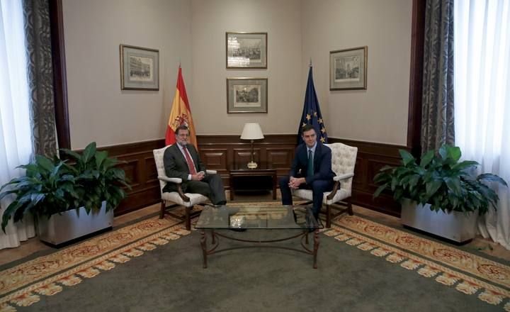 Encuentro entre Rajoy y Sánchez