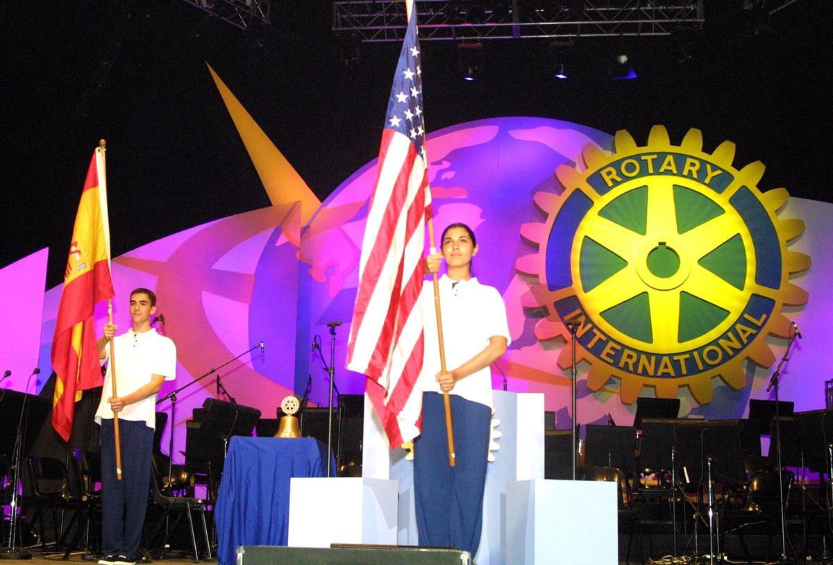Imagen de archivo de la convención de Rotary en Barcelona en 2002, en el Palau Sant Jrodi.