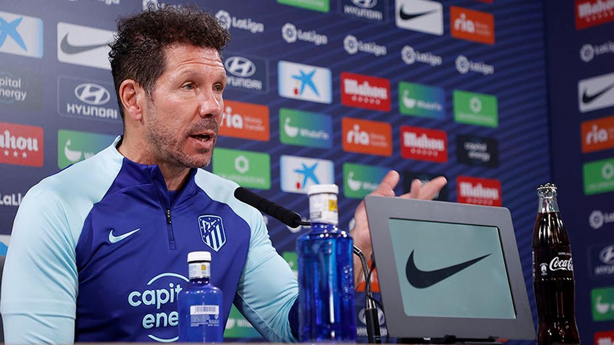 Simeone en rueda de prensa