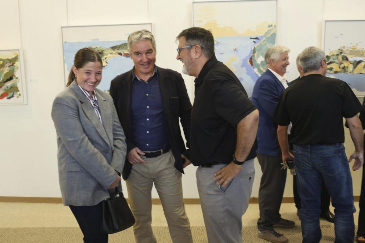 Los dos representantes de la asociación durante su reivindicativo discurso. | J. A. RIERA