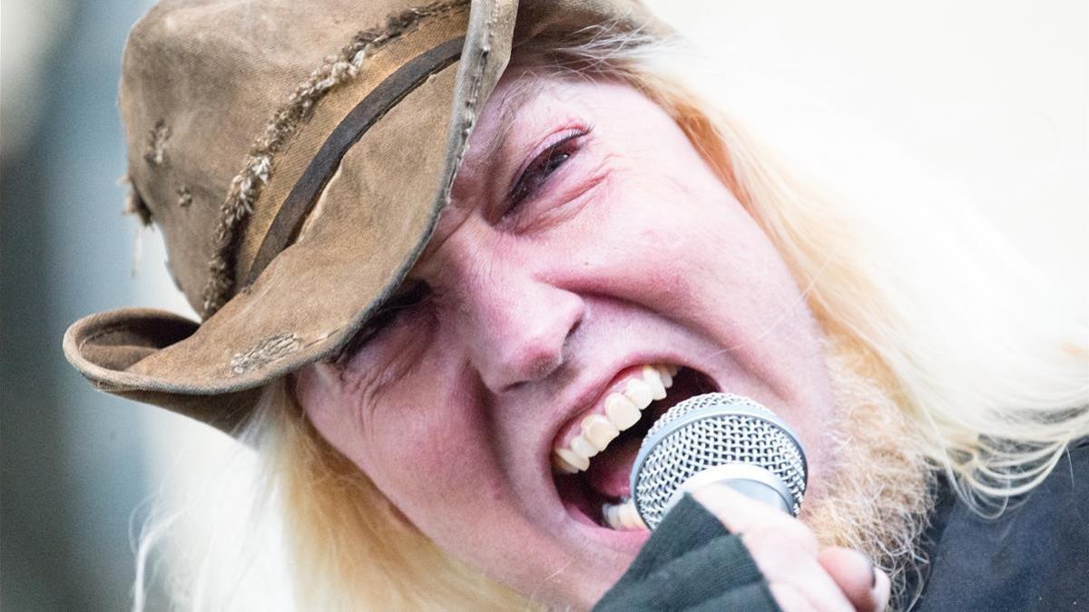 El cantante de metal Warrel Dane, en el 2015.