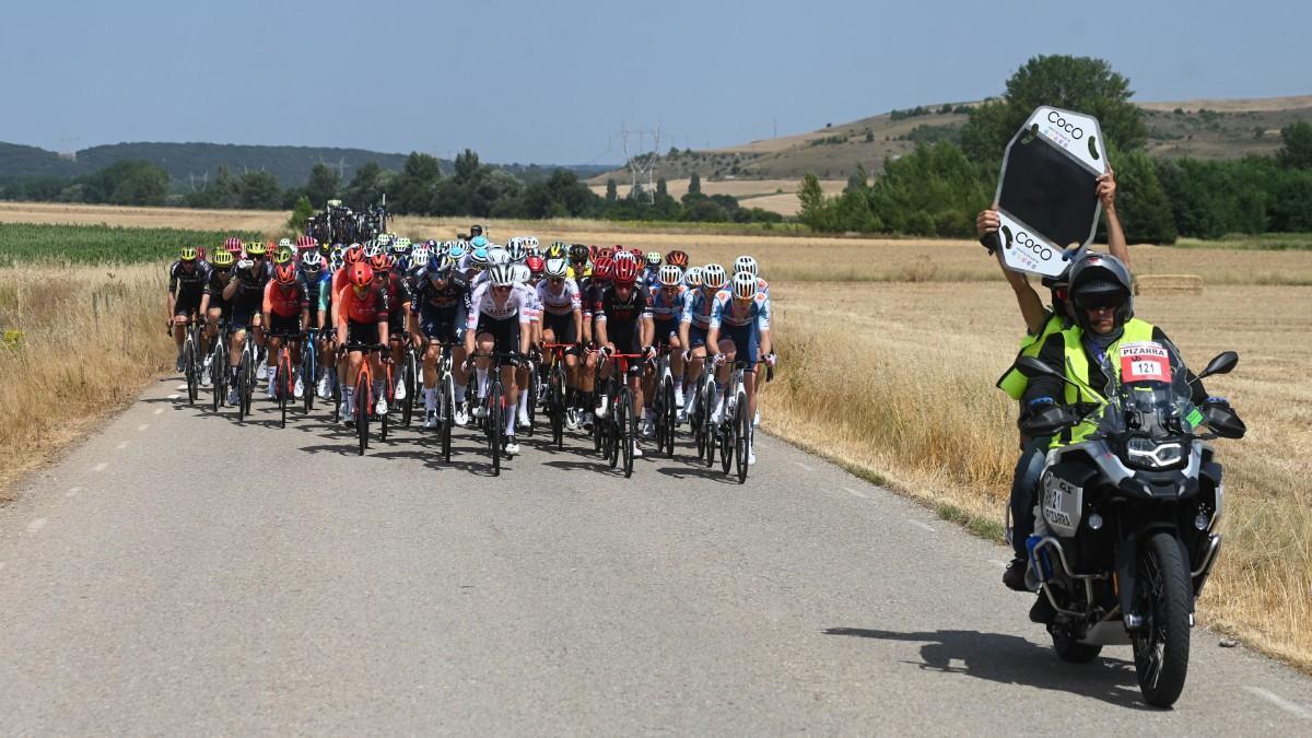 El pelotón, durante la primera etapa de la Vuelta a Burgos