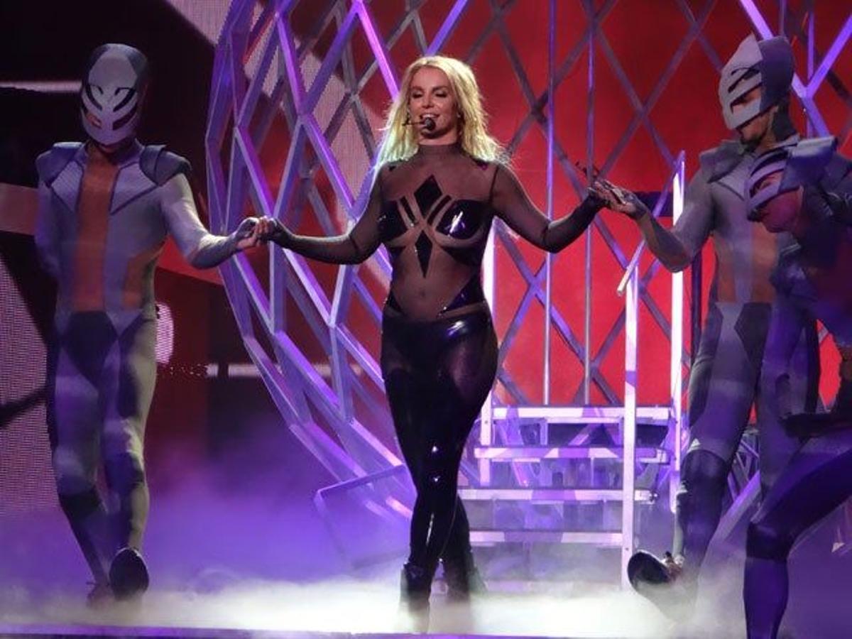Britney Spears con transparencias en Las Vegas