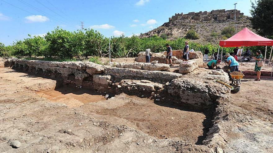Parte de los restos que han salido a la luz en una de las campañas lideradas por el arqueólogo Julio Navarro en la zona de la almunia.
