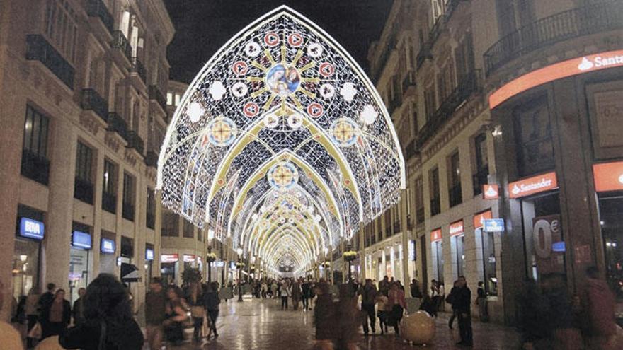 Larios será de nuevo una de las arterias más decoradass.