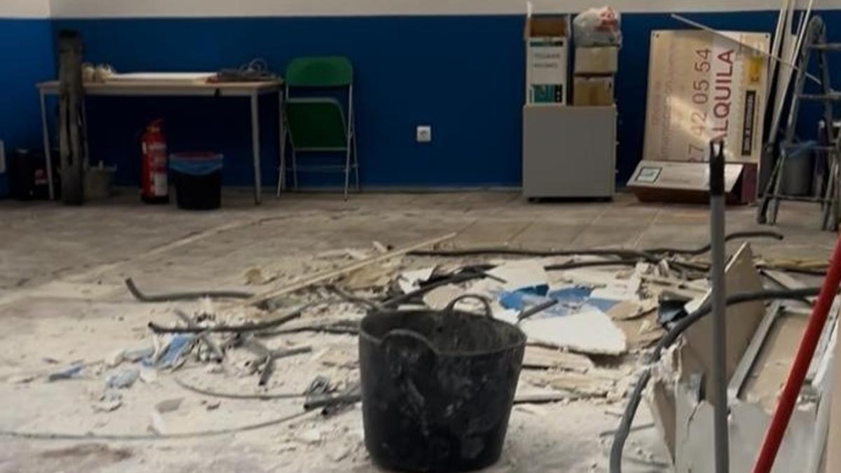 Espacio joven Roberto Iniesta de Plasencia: el ayuntamiento subraya el avance de las obras.