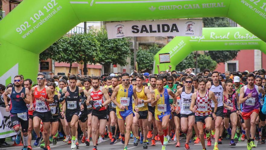 Salida de una de las maratones organizada en Orihuela.