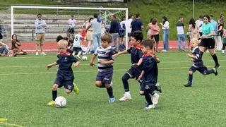 La Copa de Debutantes, un éxito en Lugones: la cita reunió a 186 niños en una gran fiesta del fútbol base