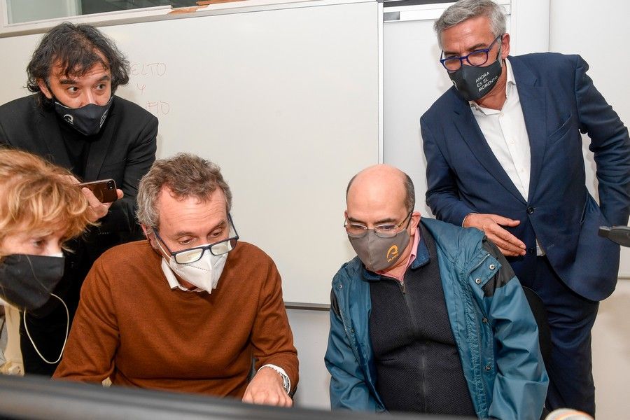 El equipo de Luis Serra celebra la victoria en las elecciones de la ULPGC