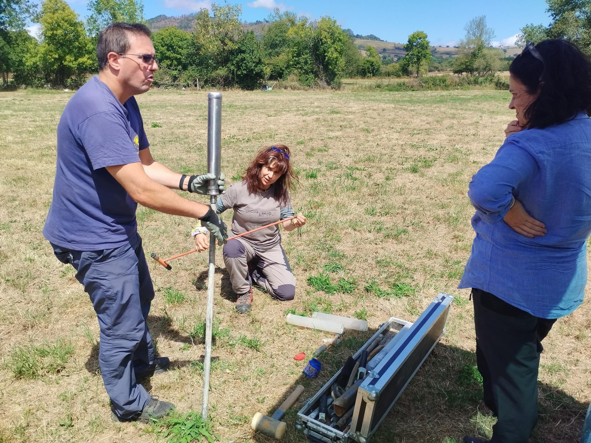 Así ha sido la primera jornada de excavación en Lucus Asturum este 2023
