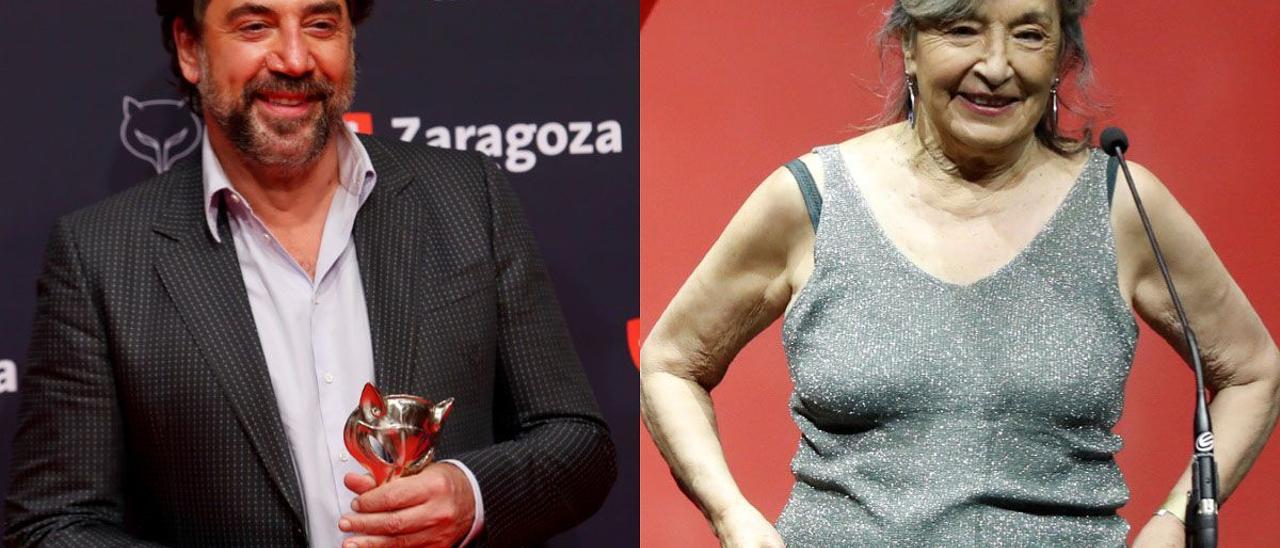 Javier Bardem y Petra Martínez.