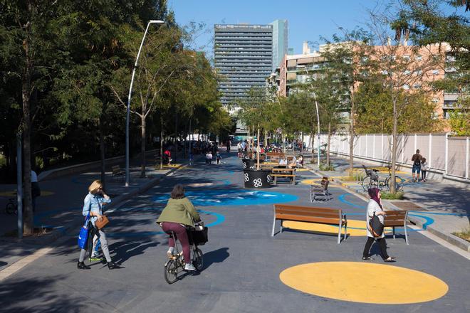 La 'superilla' del Poblenou cumple 10 años: de la prueba piloto a un modelo en continua expansión en Barcelona