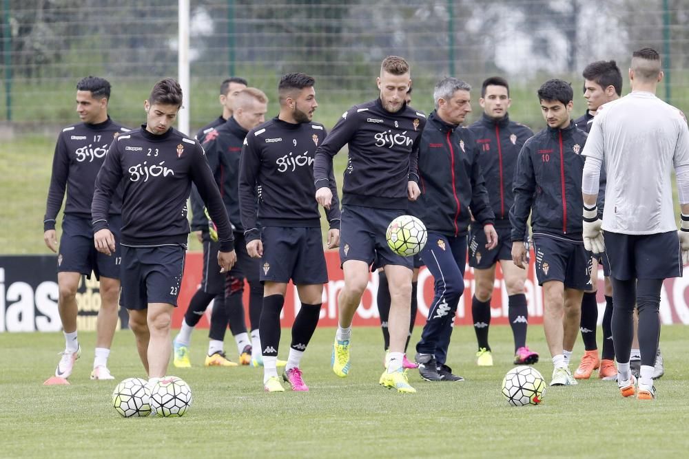 Entrenamiento del Sporting