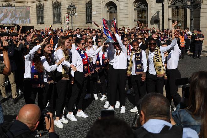 Las imágenes de la celebración de la segunda Champions del Barça en Barcelona