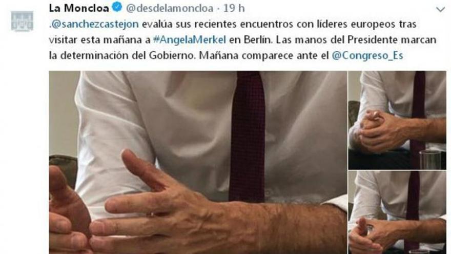 De las gafas a las manos: la nueva imagen política de Sánchez